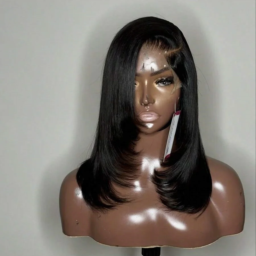 5x5 Lace Closure Wig Pre Plucked With Baby Hair Short Straight Bob Wig 8-18 Inches 13x4 Transparent Lace Frontal Wigs For Women 6