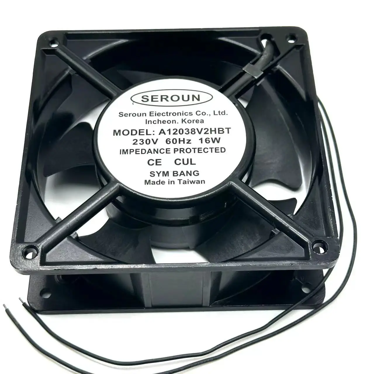 230V, 16W, 120x120x38mm, A12038V2HBT