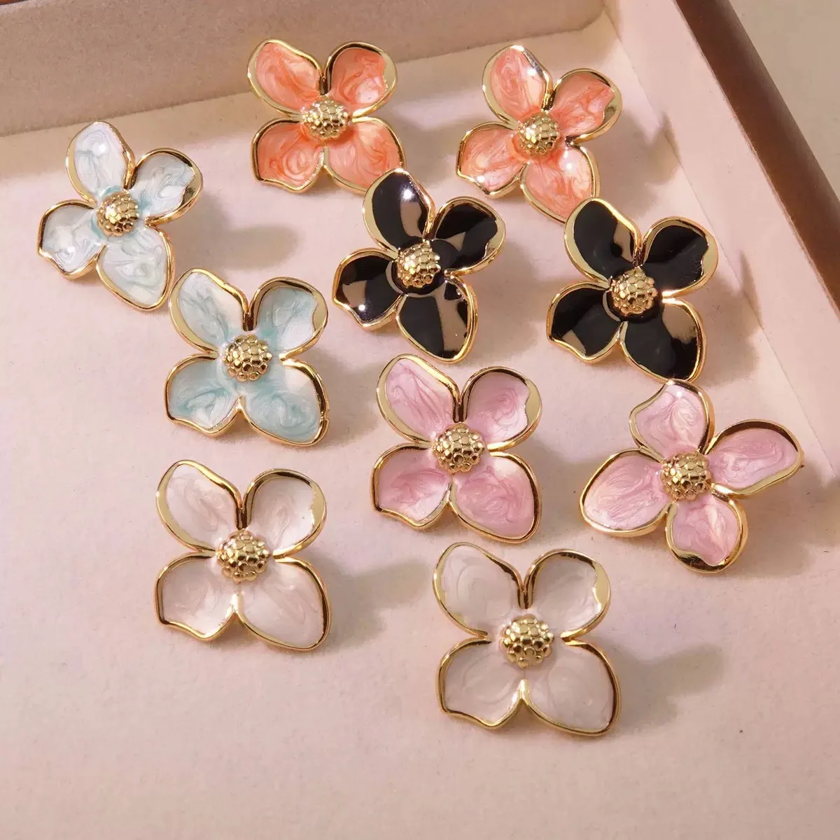 Sheila Flower Trendy Earrings 2