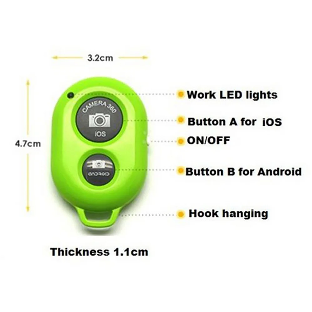Wireless Bluetooth-compatible Remote Control Button Self-Timer Stick Shutter Release Camera Remote Controller camera remote shutter button camera remote shutter release