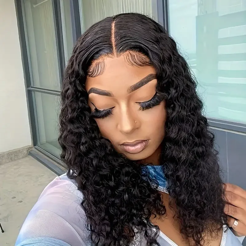

4x4 5x5 Deep Wave Closure Wigs Human Hair 13x4 13x6 360 Lace Front Wigs Human Hair Brazilian Virgin Human Hair Wigs For Women