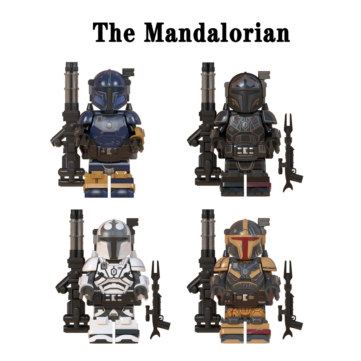 Blocks Jango Boba Fett Grogu Baby Yoda 