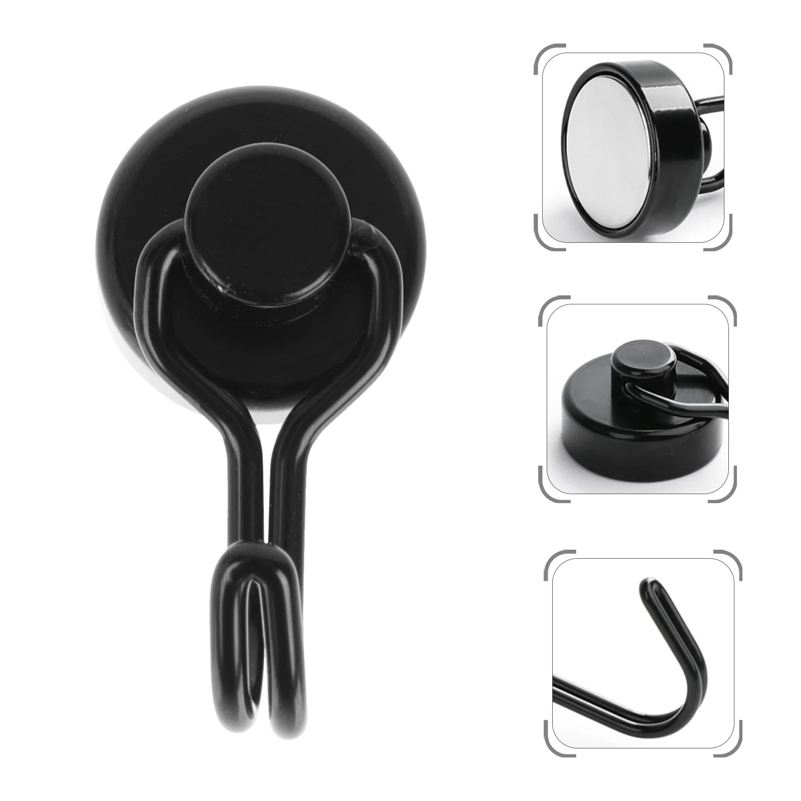 4pcs Heavy Duty Door Hook Neodymium Swivel Swing Hook Towel