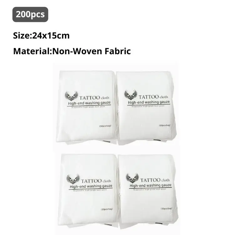 Carta Per Pulire Tatuaggi - 100 Pezzi, Cotone, Assorbente, Monouso, Per Tatuatori - Foto 4
