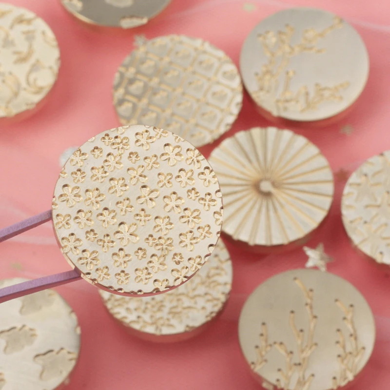 Plant Seal Flower Seal Wax Stamp Retro Antique Sealing Wax Scrapbooking Stamps Wedding Decorative Invitation Cards