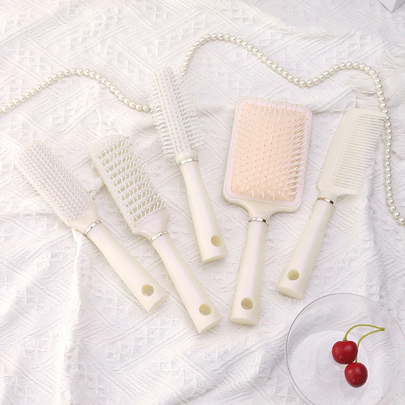 Description Picture 4 of itemWomen Straight Hair Styling Comb Mermaid Curly Hair Comb Air Cushion Hollow-Out Comb Anti-Tangle Static Comb Hairdressing Tool