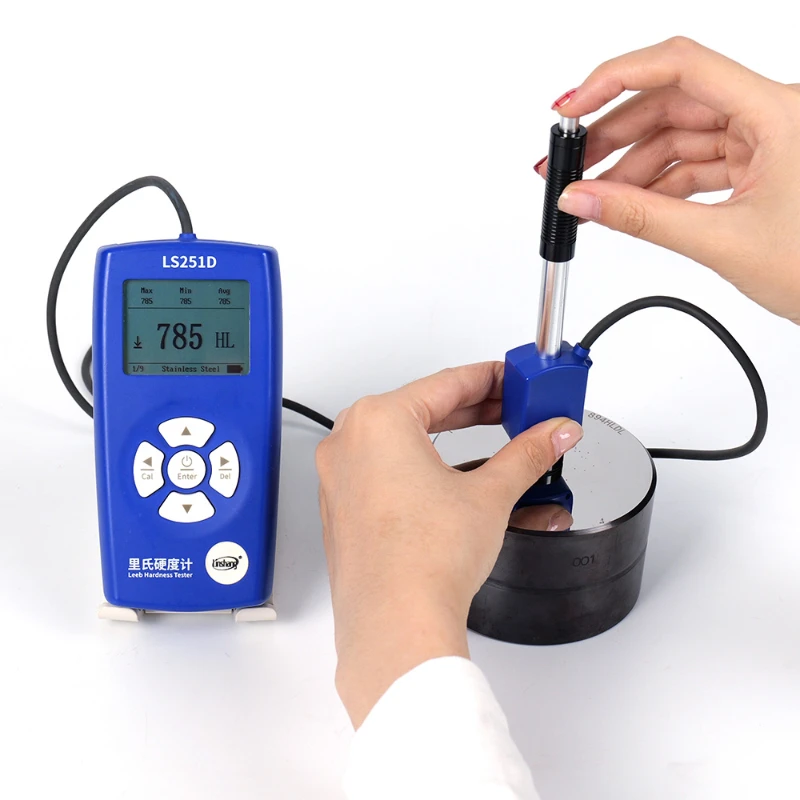 

LS251D D Impact Device Digital Durometer Metal Leeb Hardness Tester Machine Portable Steel Durometer Leeb Hardness Tester