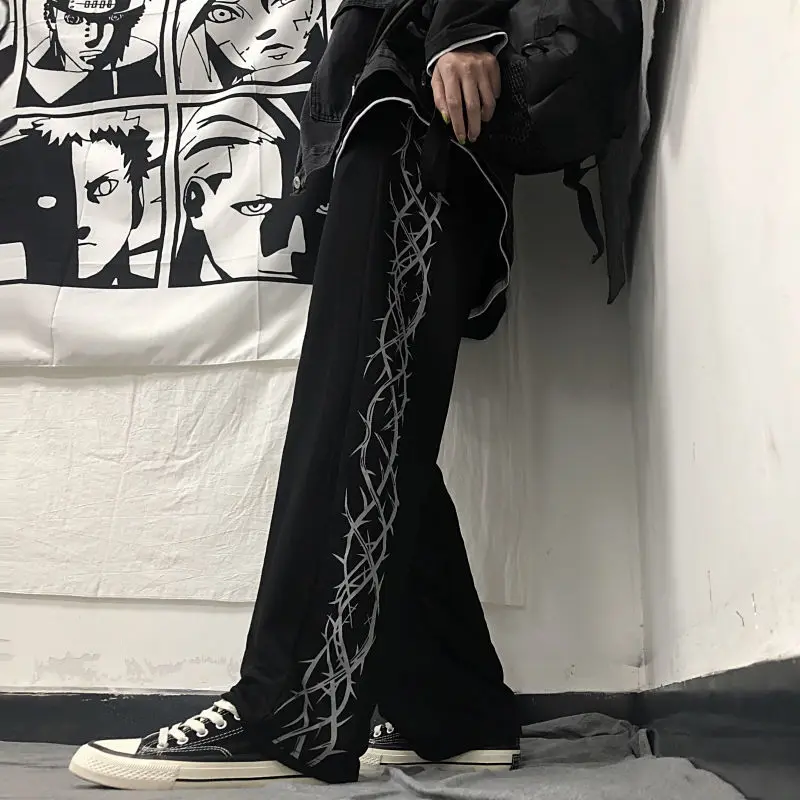 Ufo Pants 90s|y2k Wide Leg Sweatpants - High Waist Gothic