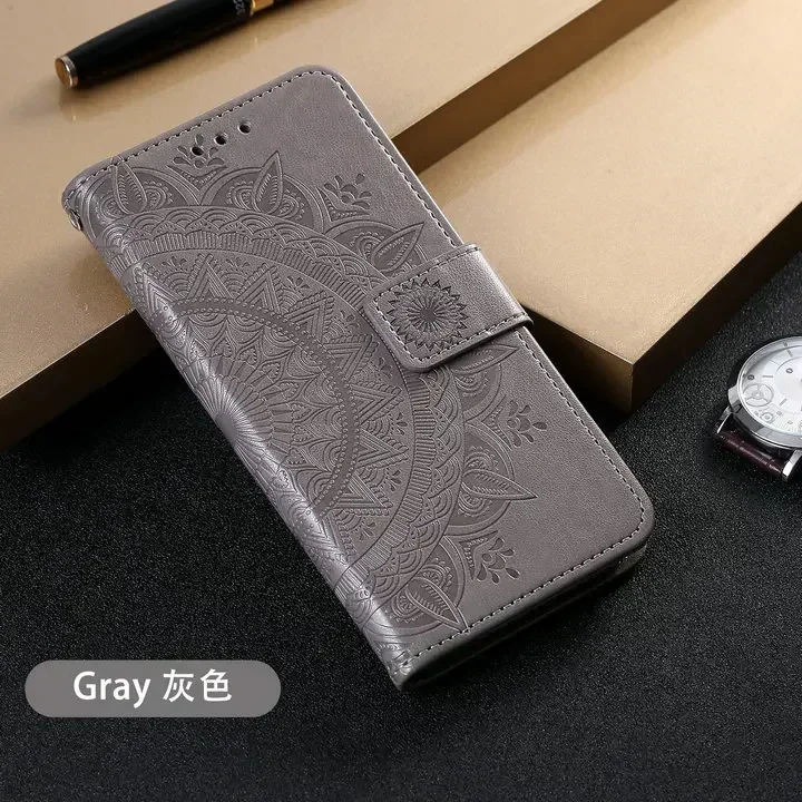 Magnetic Leather Flip Wallet Cover Case