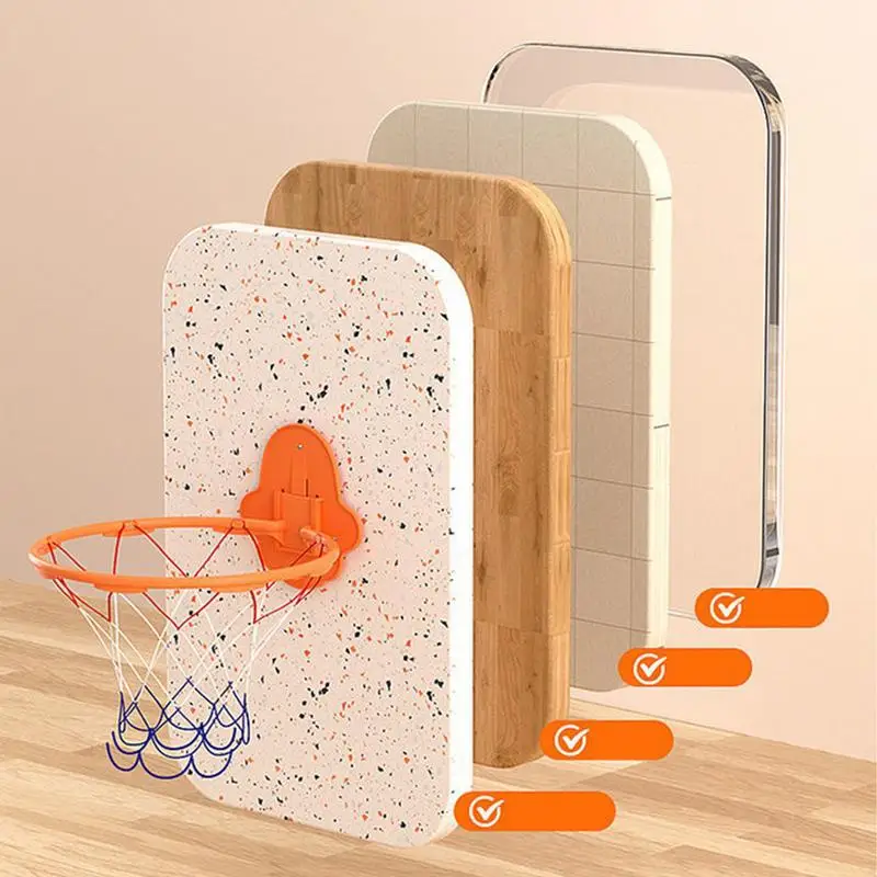 Indoor Basketball Hoop 32cm Dribbling Silent Basketball Training Hoop Noiseless Bouncing Wall-Mounted Toddler Outdoor Toys For