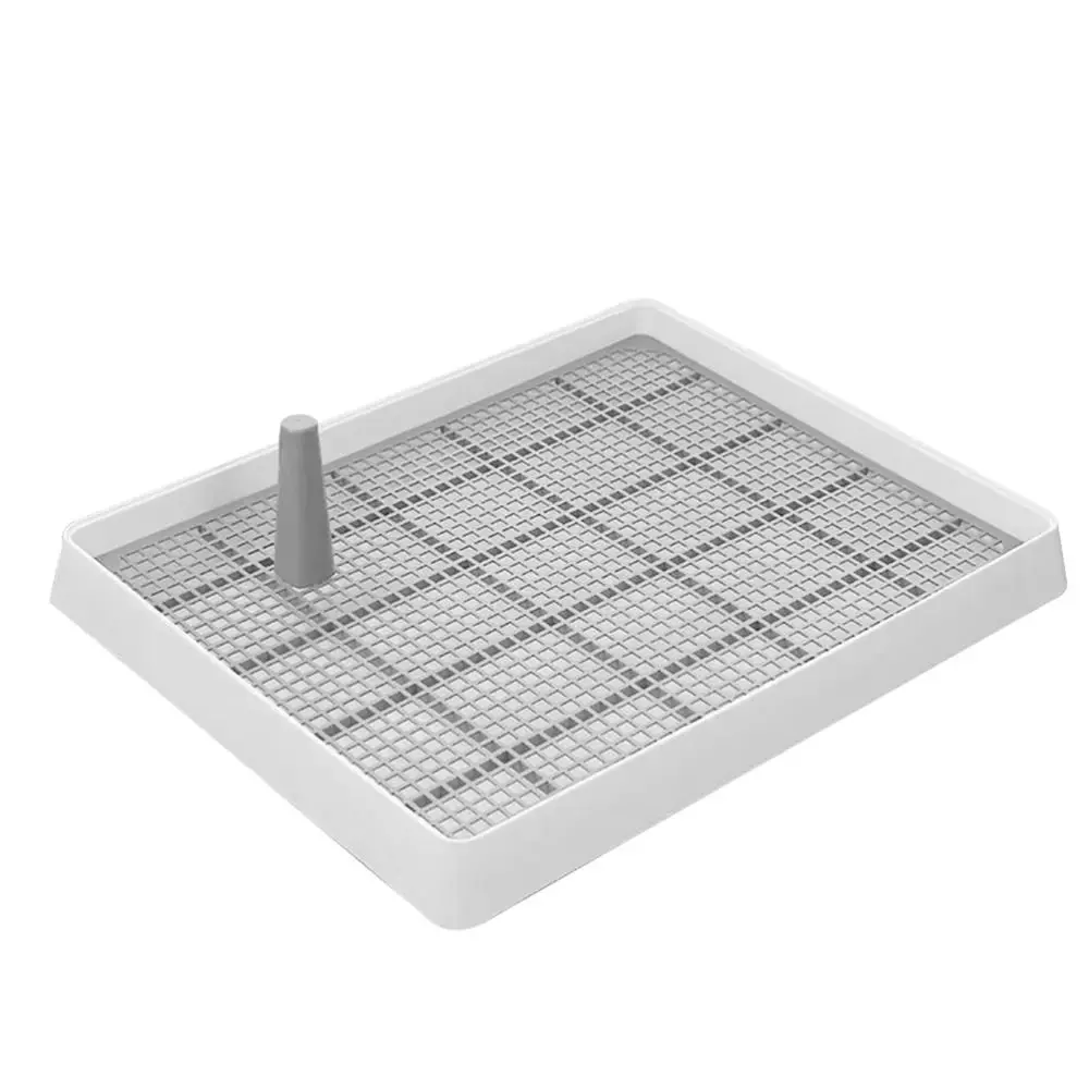 Description Picture 3 of itemPlastic Portable Pet Toilet Splash Proof with Column Indoor Training Dog Potty Pad Durable Easy To Clean Puppy Urine Tray