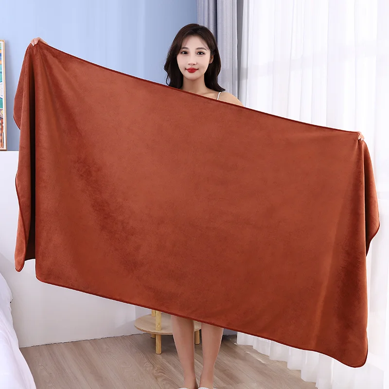 New ultra absorbent ultra-fine fiber bath towel, soft and fast drying, oversized bath towel, sports beach bathroom towel 2