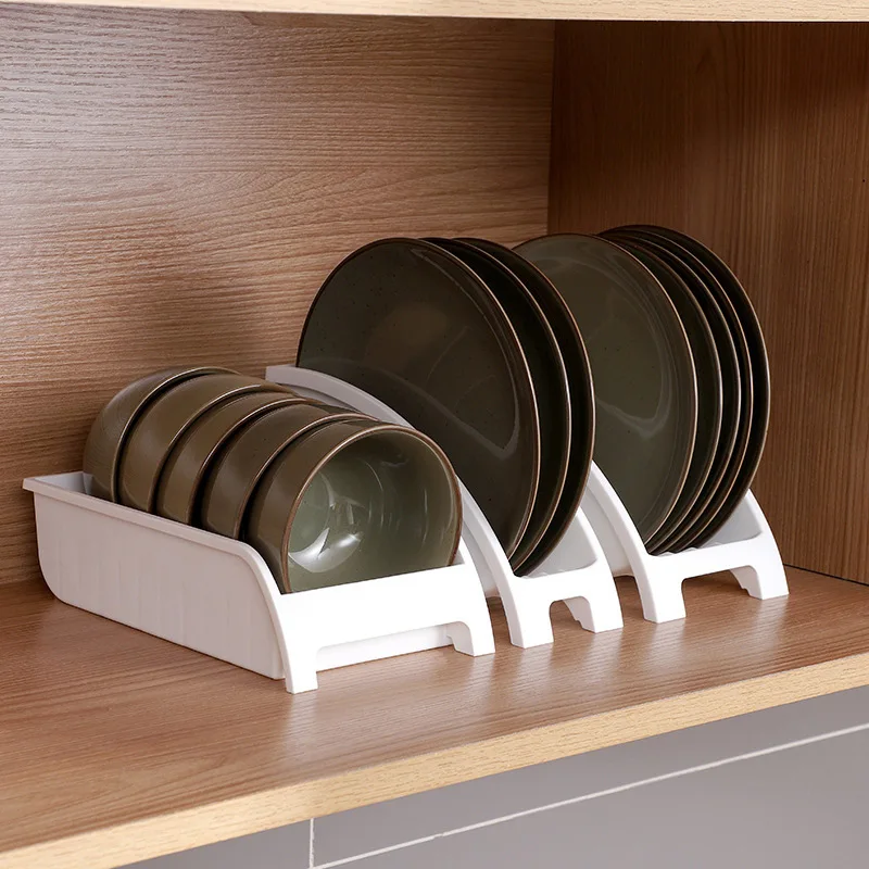 Japanese Dish Storage Rack Multi Functional Drain Bowl Rack Kitchen Storage Rack Tableware Plate Divider Card Slot Bowl Plate