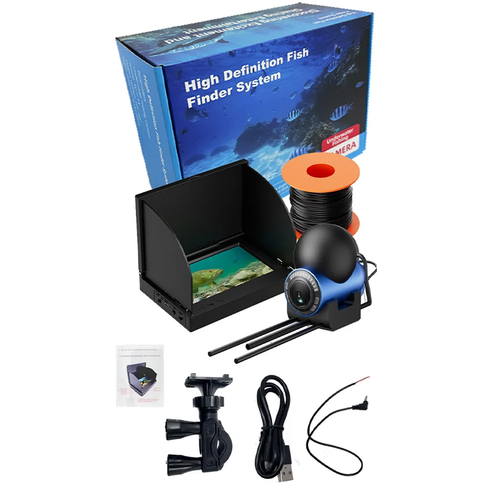 4.3inch HD Screen Fish Finder 0.6m-500m 220&deg; Wide Angle for Boat Sea Fishing Underwater