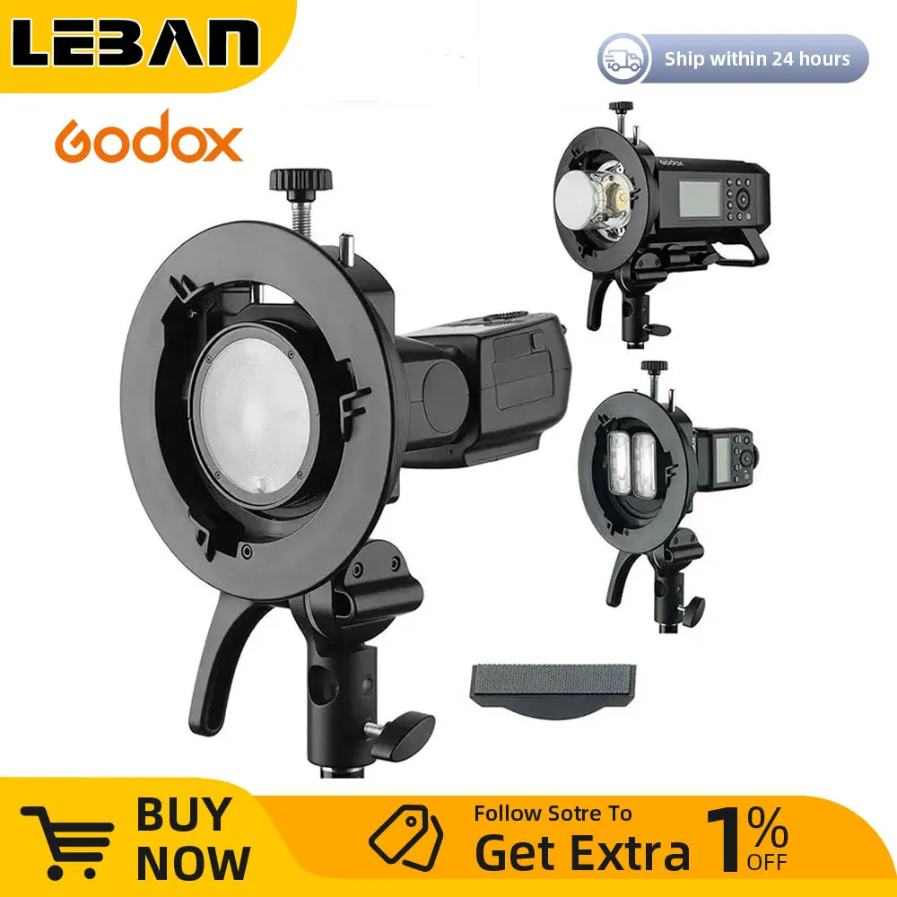 Godox Ad200 Bowens Mount Adapter For Camera Flashes Godox S2