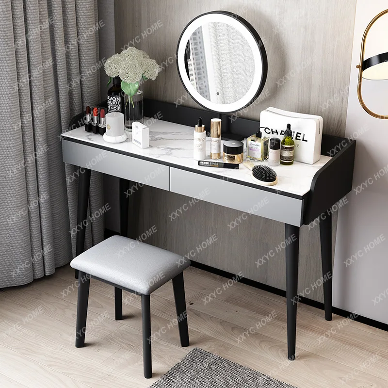 

Minimalist Bedroom Simple Makeup Table Stool Studio Dresser Small Apartment