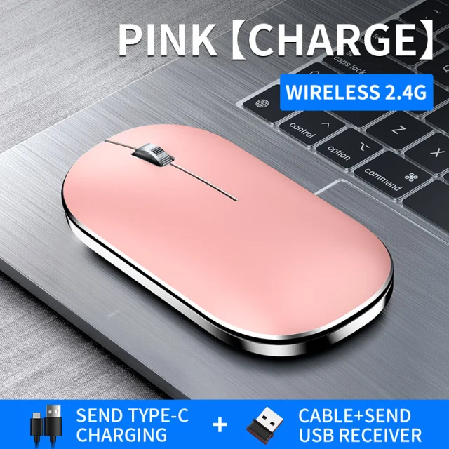 Wireless Bluetooth Mouse Rechargeable Silent Ergonomic PC Gaming Mouse For iPad Mac Tablet Macbook Air Laptop Business Office small computer mouse Mice