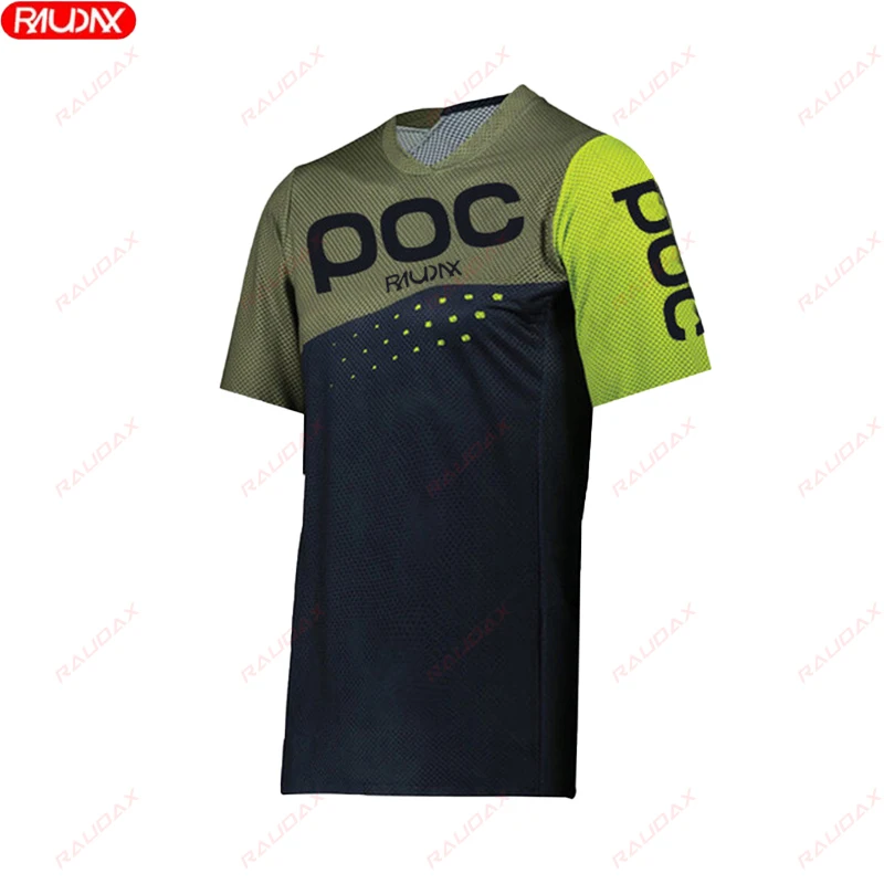thumbnail image 1 of Camiseta de verano para hombre RAUDAX POC para montar en motocicleta, ropa para bicicleta de montaña, ropa para ciclismo todoterreno, camiseta de manga corta transpirable para bicicleta, 1 of 5