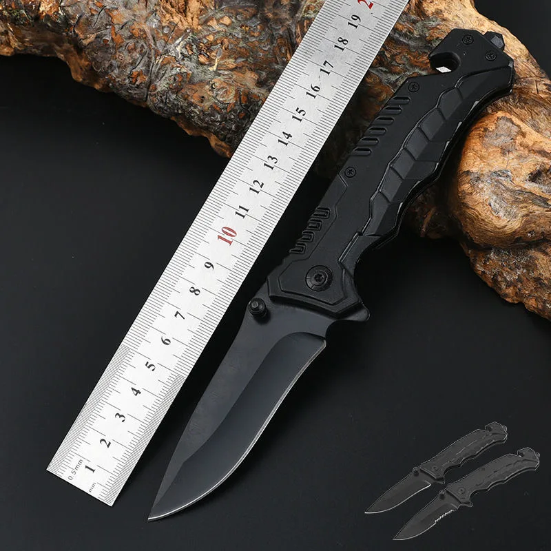 Rush Deer pocket knife, self-defense knife, men's and women's lightweight pocket knife, EDC clip pocket knife, glass crusher,