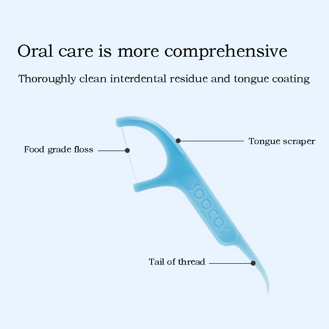 Dental Flosser 300pcs SOOCAS Professional Ergonomic Design Food Grade-New/Old Versions Delivered Randomly dental water flosser