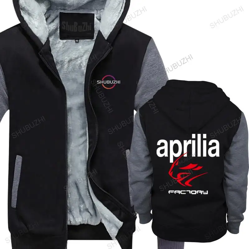 

new fashion winter hoodie men loose warm zipper coat aprilia factory mens cotton fleece hoodies jacket tops euro size boys gifts