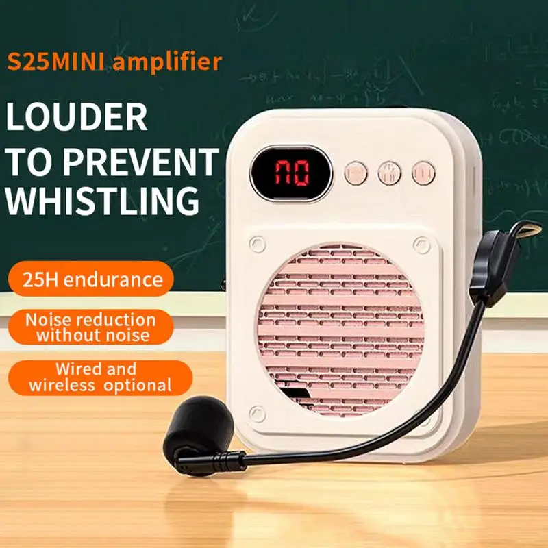 

Voice Amplifier wireless microphone Personal Microphone Work of 12 Hours Rechargeable Portable Microphone for Teacher tour guide