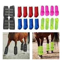 4 Pcs Equestrian Boots for Horse Legs Adjustable Reusable Support for Jumping And Training 2