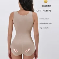 Nouveau Body Sculptant Amincissant pour Femme avec Fermeture Éclair et Ceinture, Effet Ventre Plat, Fajas, Gaine Amincissante, Corset Minceur, Hauts Corset 6