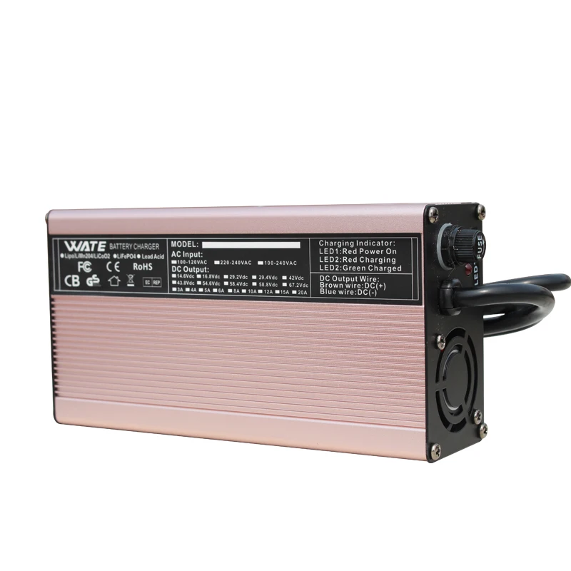 54.6v 5a 배터리 충전기 자전거 48 v 리튬 48 볼트 리튬 이온 54.6v 5A 스마트 지능형 10Ah 15Ah 48 v 20ah 배터리 충전기 13s