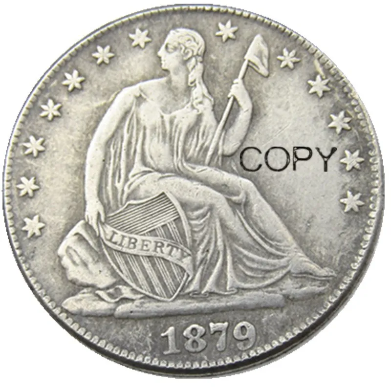 

Копировальные монеты США 1879 P/CC на половину доллара с серебряным покрытием