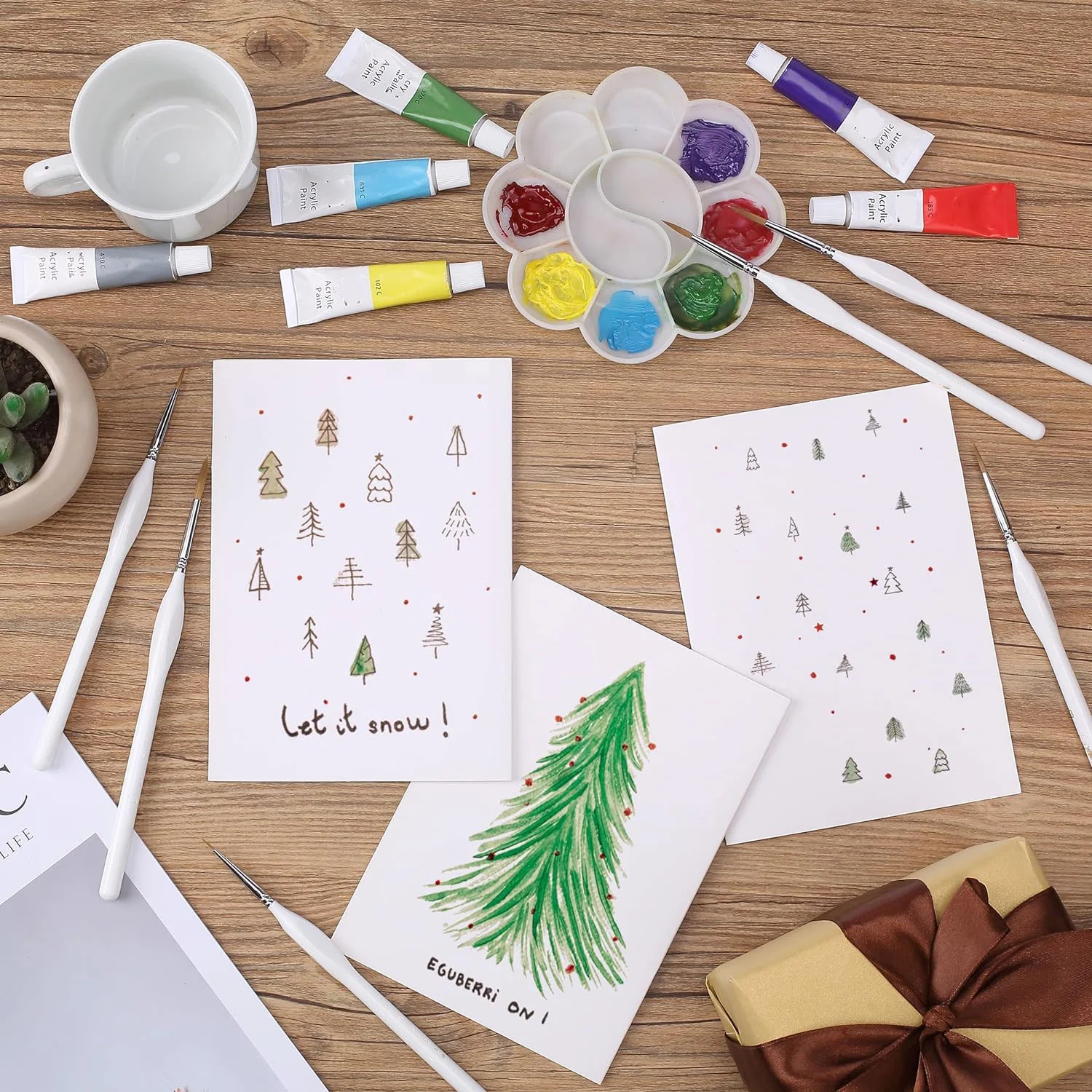 워해머 40K, DND 페인트 바이 넘버스, 판타지 스케일 모델, 에나멜 아트용 전문가용 마이크로 미니어처 페인트 브러쉬 세트 17개