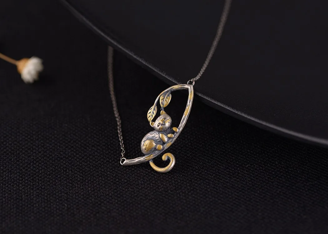 Neck Cute Cat Kitten Pendant Necklaces 