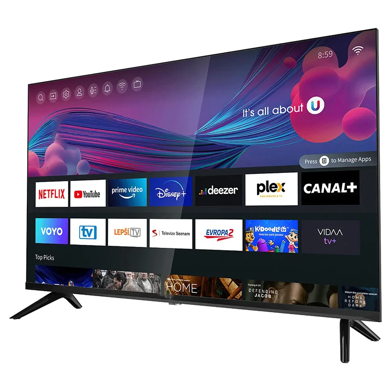 

Оригинальный 75-дюймовый 4k смарт-телевизор для экрана, закаленное стекло, большой экран, телевидение, Smart Voice, ультратонкий плоский телевизор