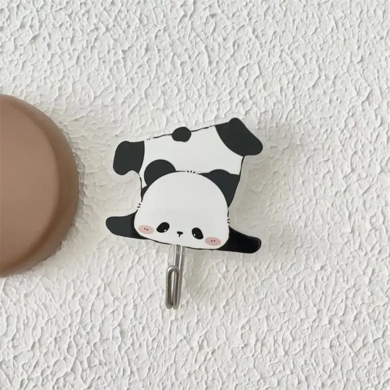 Panda Hooks No Punching Traceless  Door Key Bathroom Kitchen Home Storage Decorative Hooks 6