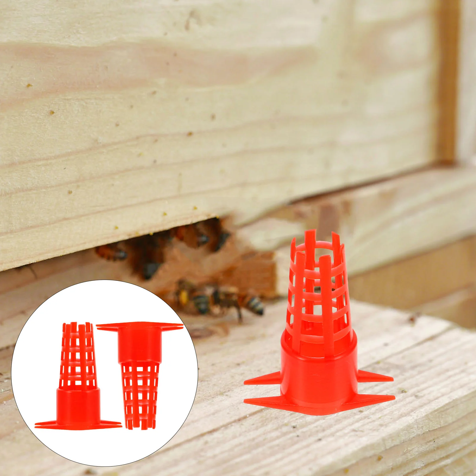 

20 Pcs Beekeeping Tools Plastic Queen-bee Cages Storage Beekeeper Breeding for Bees