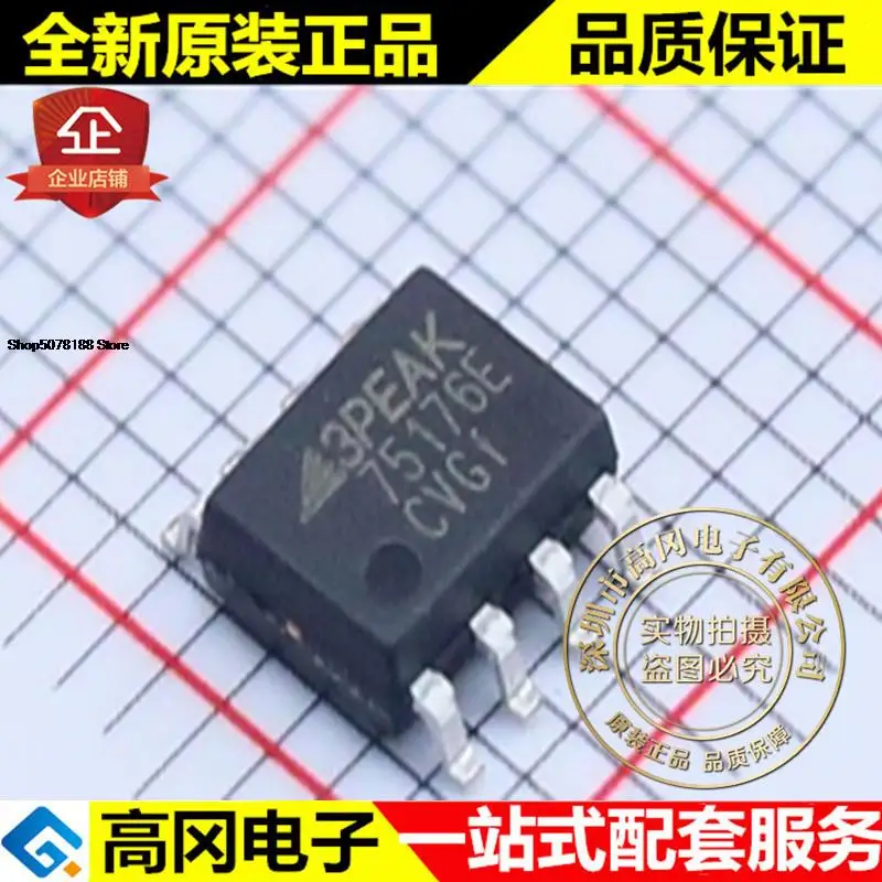 

5 штук TP75176E-SR TP75176E SOP8 3PEAK RS485 RS422