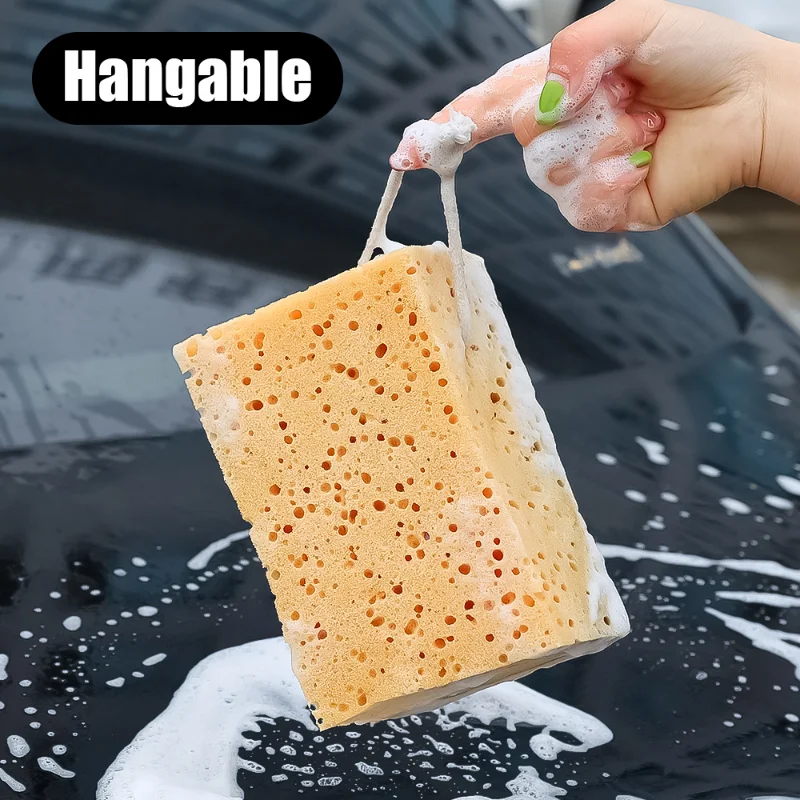 1/2pcs Honeycomb Car Wash Sponge Cleaning and Wiping Tools for Automobile Kitchen Household Cleaning Maintenance  Accessories images - 6