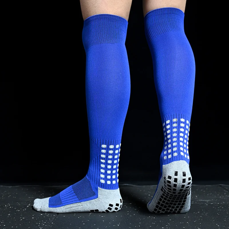 Breathable Women Knee Men Socks Non-Slip High Soccer Towel Bottom Cycling Hiking Sports Training Long Football Socks