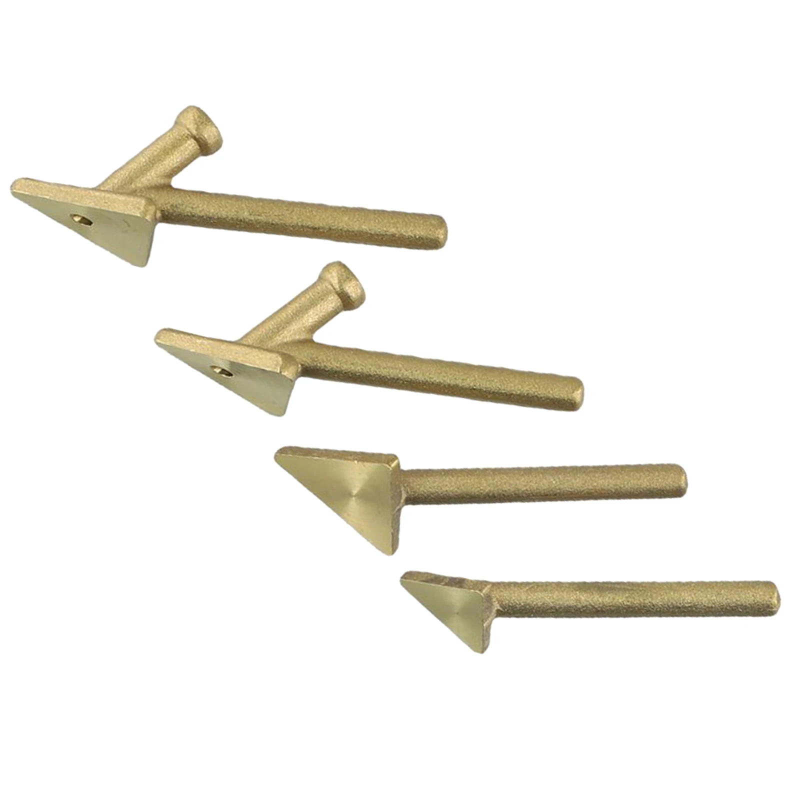 Plastic Welding Iron Soldering Tip Replacement Tips For 80 Watt Iron Plastic Welding TPO TEO PP Auto Bumper Welding Tips CNC Metalworking Gold 4PCS