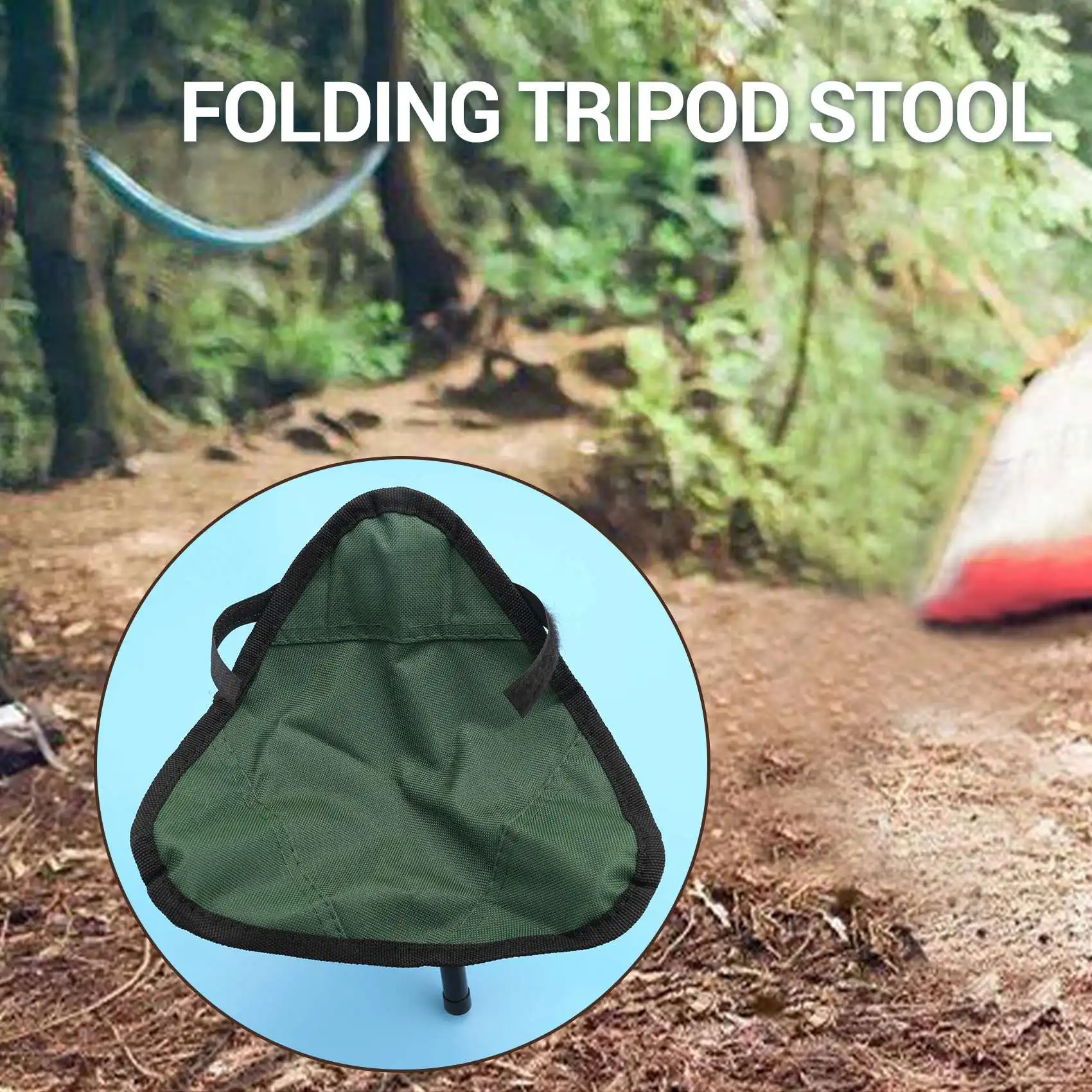 Sgabello Treppiede PORTAL Pieghevole XL Con Schienale – Camouflage Per Pesca