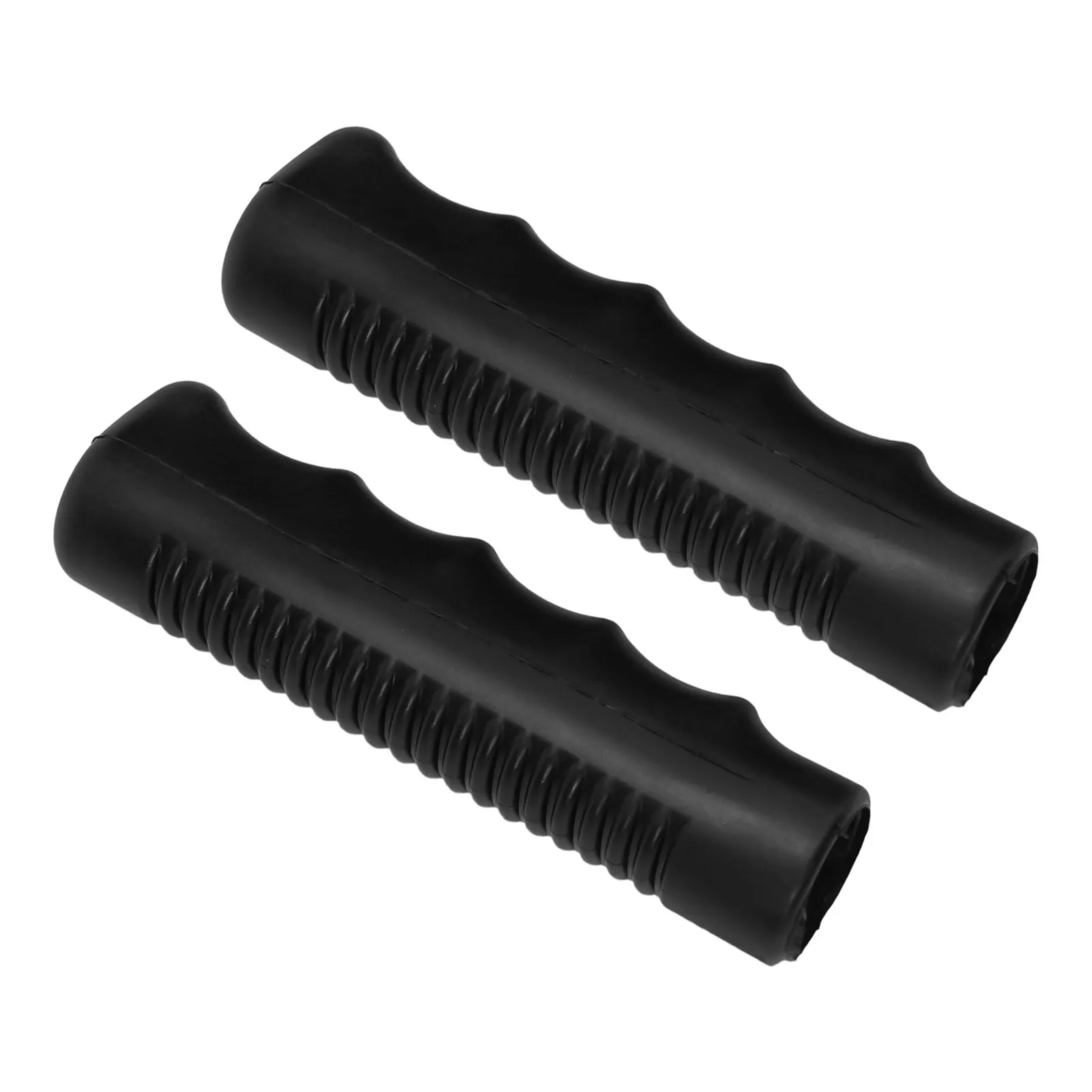 2Pcs Wheelbarrow Rubber Handles, Round Tubes Black Replacement Universal Handles PVC Anti-slip Handle Cover Industrial Tool Part
