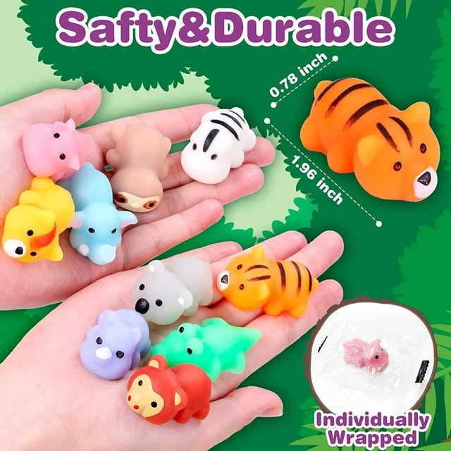 Mini Mochi Animal Random Squishy Toys, Kawaii Fidget, Souligné