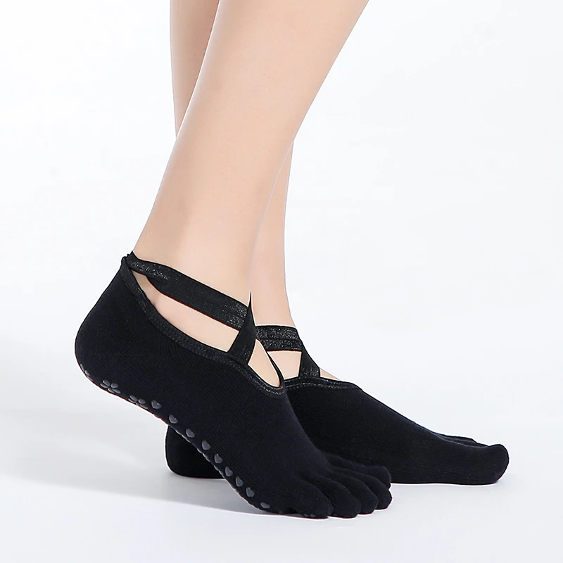 

Yoga Socks Pu Lati Socks Professional Five-Finger Socks Jumping Anti-Skid Socks Women'S Indoor Fitness Sports Socks