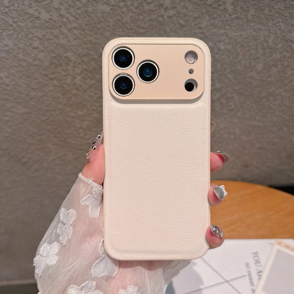 Luxury Leather Shockproof Phone Case - Elegant Protector Cover