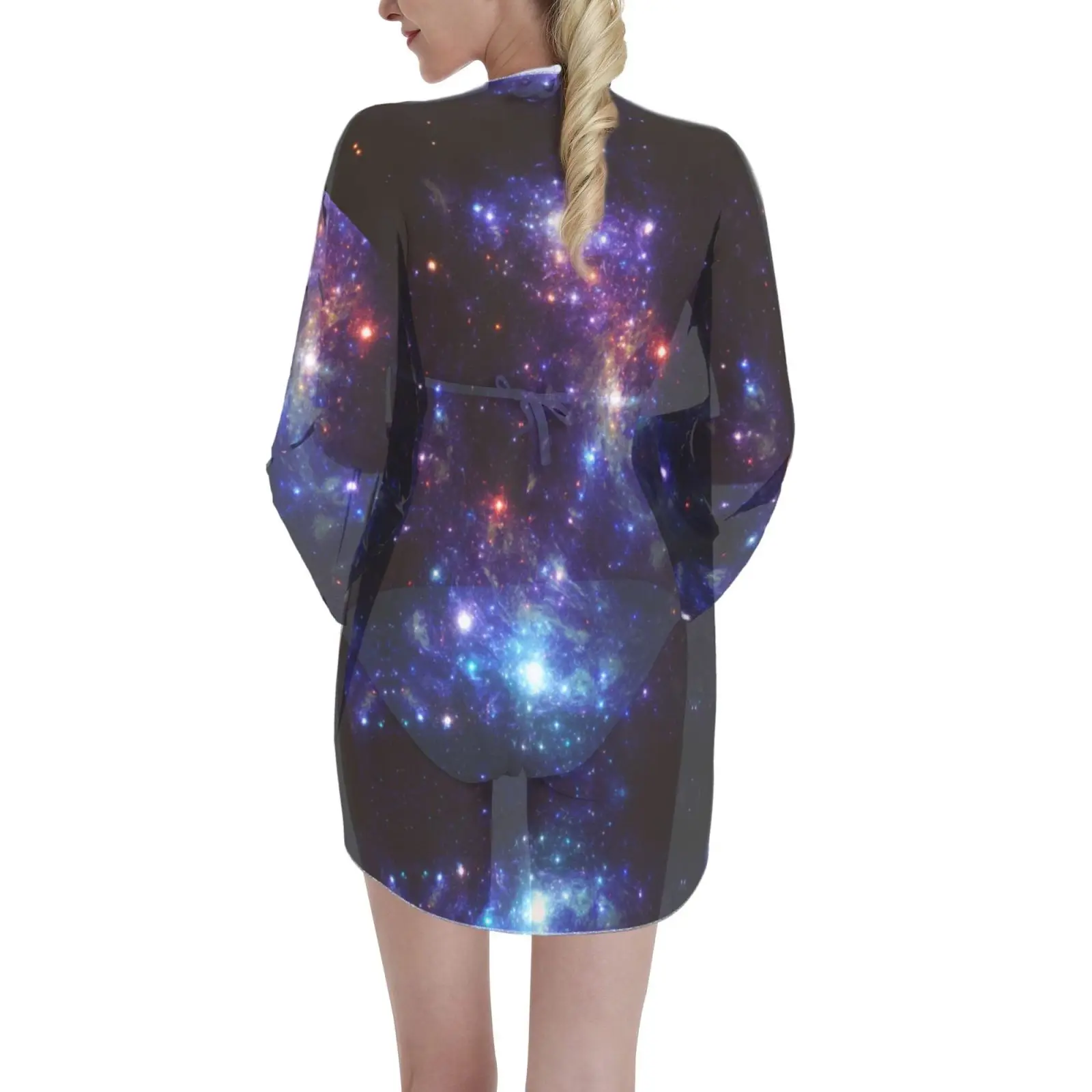 

Женское кимоно с коротким рукавом «летучая мышь»