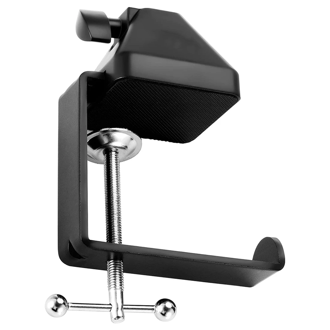 

Heavy-Duty Table Mount Clamp, C Mounting Clamp Holder with Headset Hook Hanger for Microphone Suspension Boom Arm