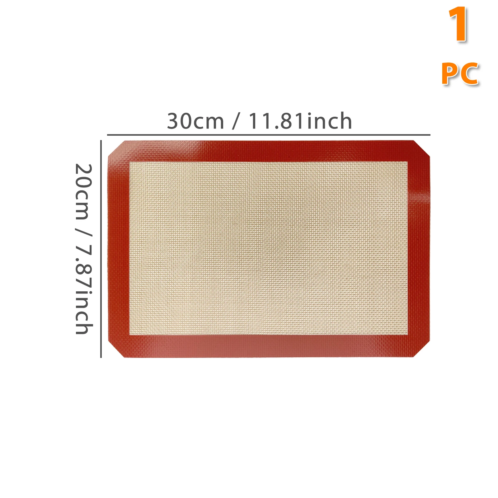 Silicone Non-Stick Baking Mats - Heat Resistant Bakeware Sheets for Cookies, Macarons, and Bread (Set of 2)