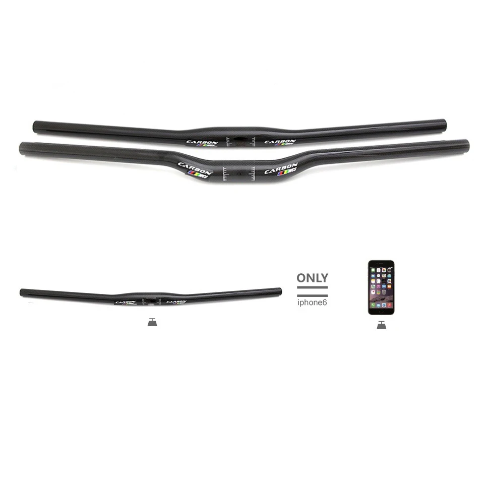 Manubrio Per Bici In Fibra Di Carbonio 25,4x540/580 Mm - Foto 5