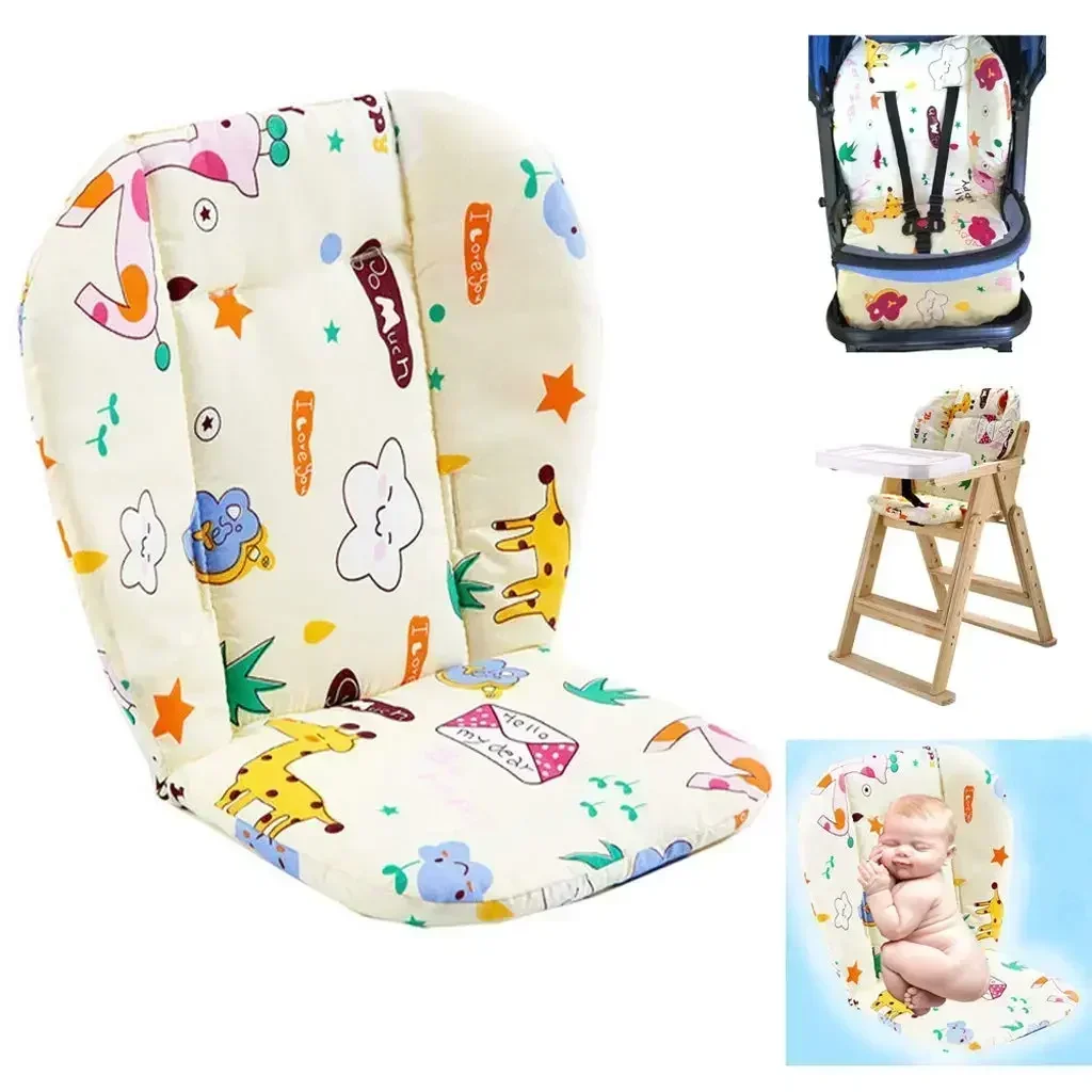 New Baby Stroller Seat Cushion Kids Highchair Cotton Pad Pushchair Car Cart High Chair Trolley Mat for Baby Stroller Accessories