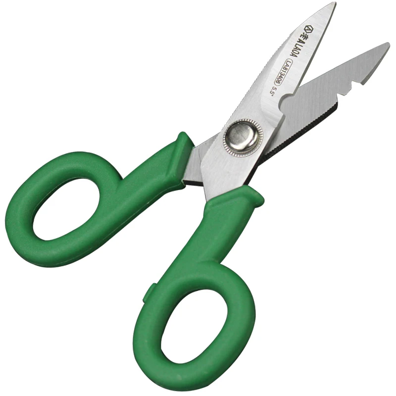 LAOA Stainless Scissors 5.5 Inch Electrician Scissors Stripping Wire